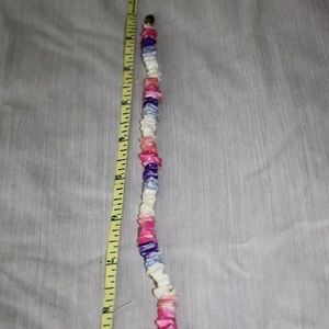 VINTAGE MULTI COLOR SHELL NECKLACE(10.5")